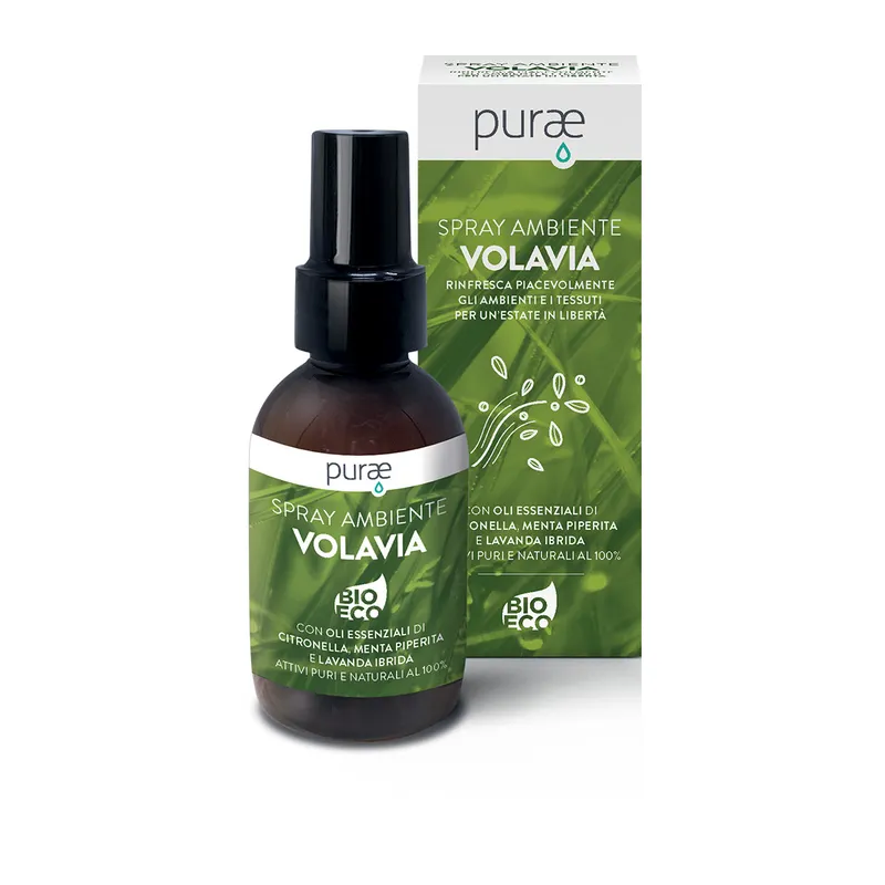 Purae Volavia Spray Ambiente Bio Antizanzare 100 ml Naturale