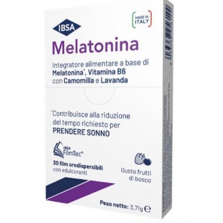 Ibsa Farmaceutici Italia Melatonina Ibsa 30 Film Orali