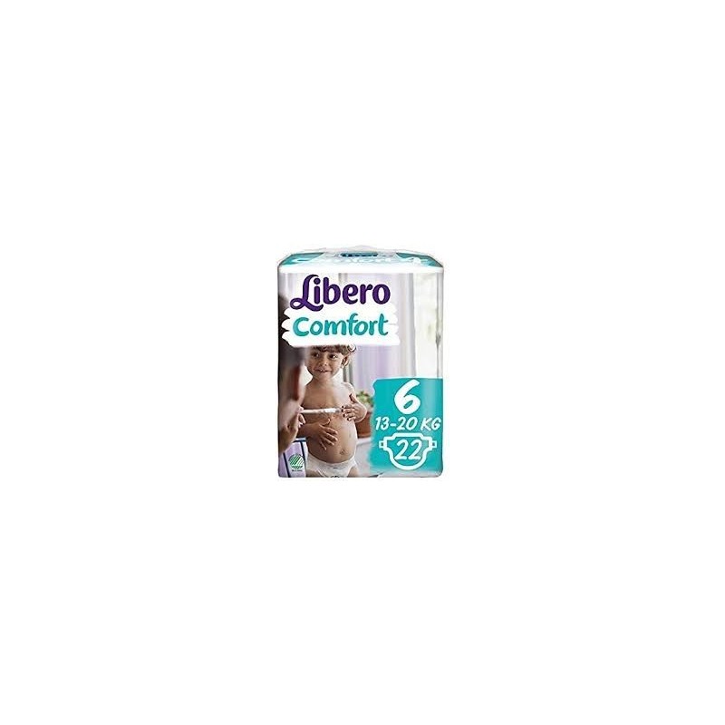 Essity Italy Libero Comfort 6 Pannolino Per Bambino Taglia 13-20 Kg 22 Pezzi