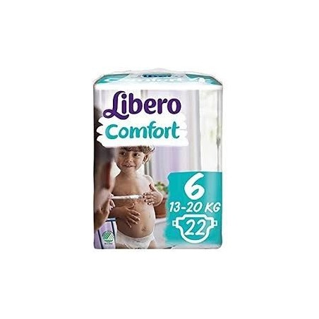 Essity Italy Libero Comfort 6 Pannolino Per Bambino Taglia 13-20 Kg 22 Pezzi