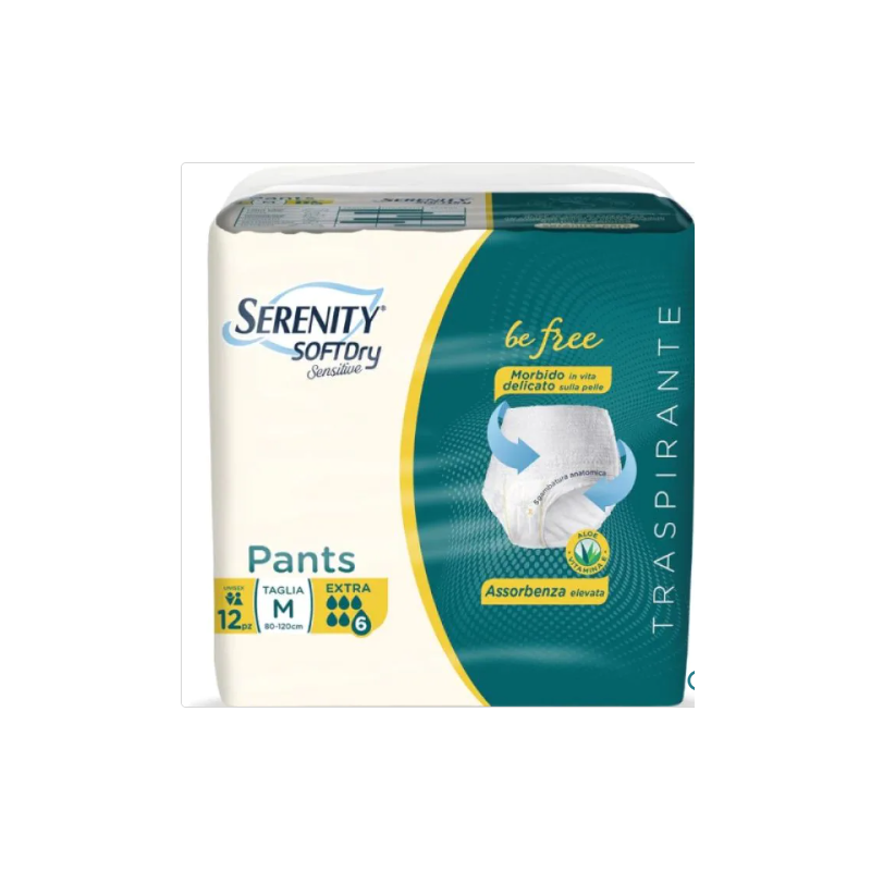 Serenity Pants Sd Sensitive Be Free Extra M 12 Pezzi