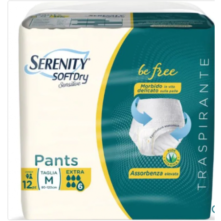 Serenity Pants Sd Sensitive Be Free Extra M 12 Pezzi