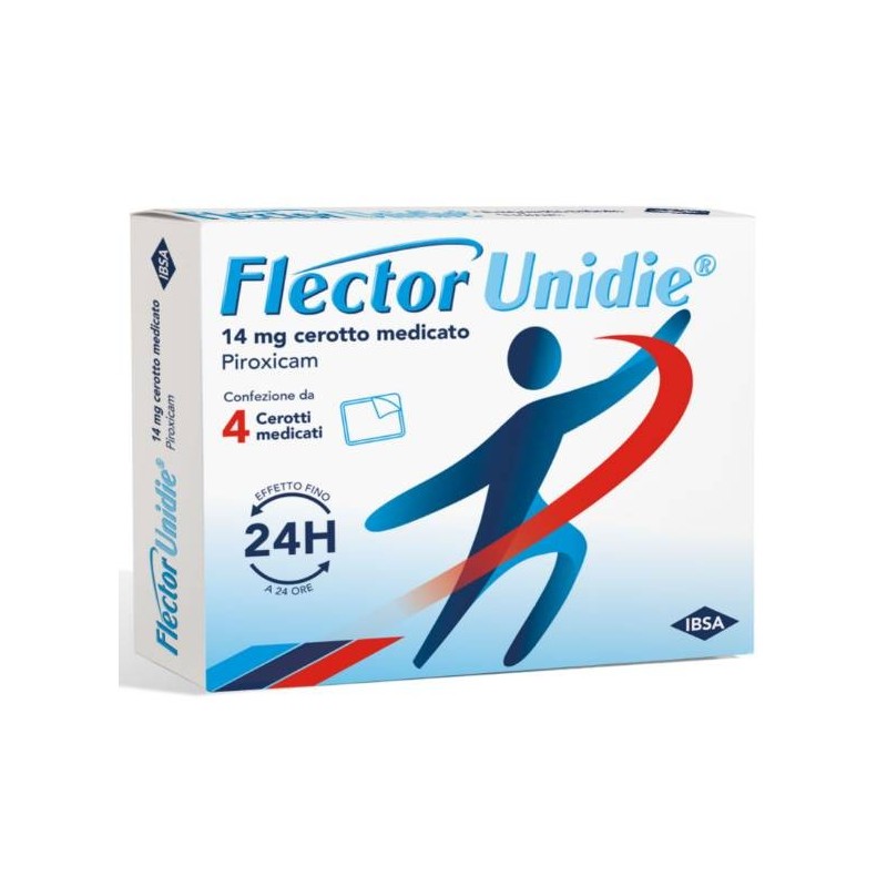 Flector Unidie 14 mg Piroxicam Farmaco Antidolorifico 4 Cerotti Medicati