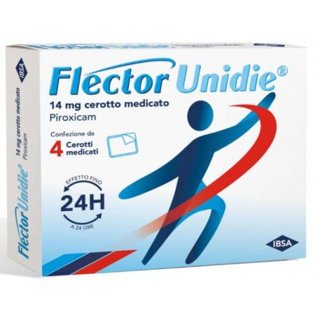 Flector Unidie 14 mg Piroxicam Farmaco Antidolorifico 4 Cerotti Medicati