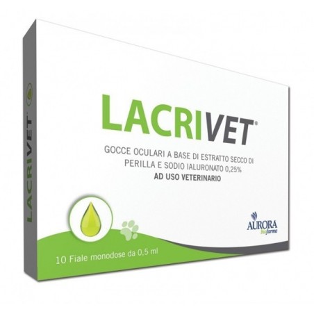 Aurora Biofarma Lacrivet Gocce Oculari Strip 10 Flaconcini 0,5 Ml