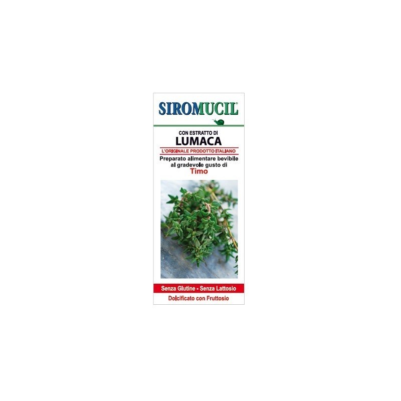 Herbit Italia Su Siromucil Preparato Alimentare Con Estratto Di Lumaca Al Timo 150 Ml