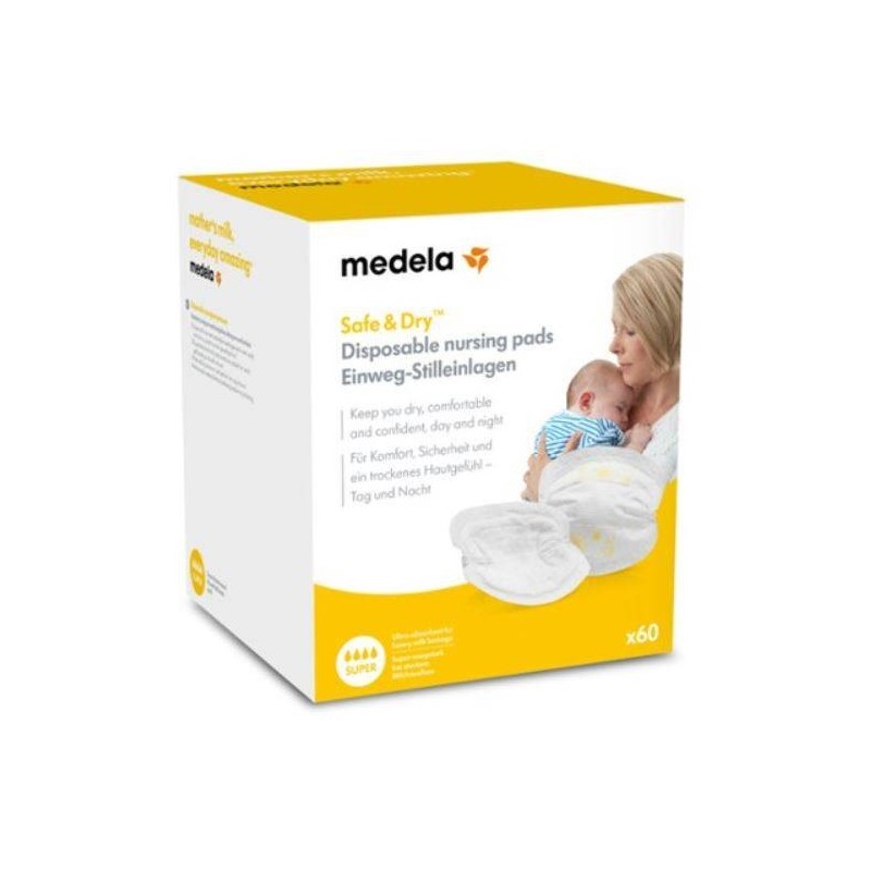 Medela Italia Safe & Dry Coppetta Assorbilatte 60 Pezzi