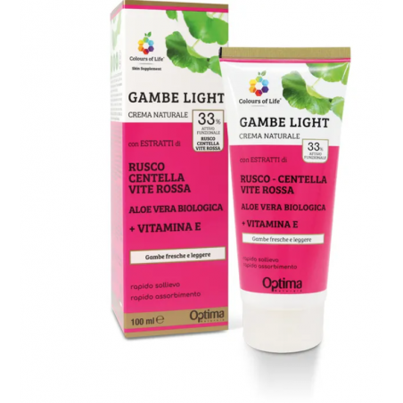 Optima Naturals Colours Of Life Skin Supplement Gambe Light Crema 100 Ml