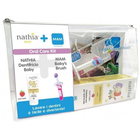 Giuriati Group Oral Care Kit Maschio 1 Dentifricio Baby Nathia 50 Ml + 1 Mam Baby's Brush