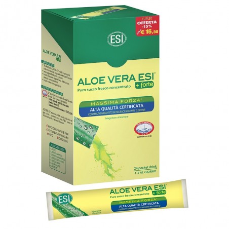 Esi Aloe Vera Succo + Forte 24 Pocket Drink