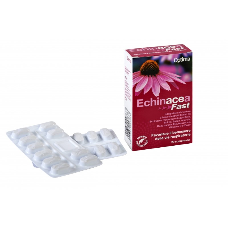 Optima Naturals Echinacea Fast 20 Compresse 800 Mg