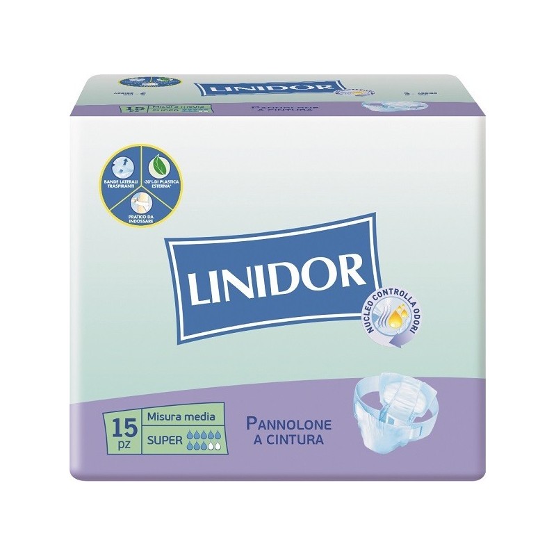 Fater Pannolone Linidor Super Pannolino A Cintura Mm 15 Pezzi