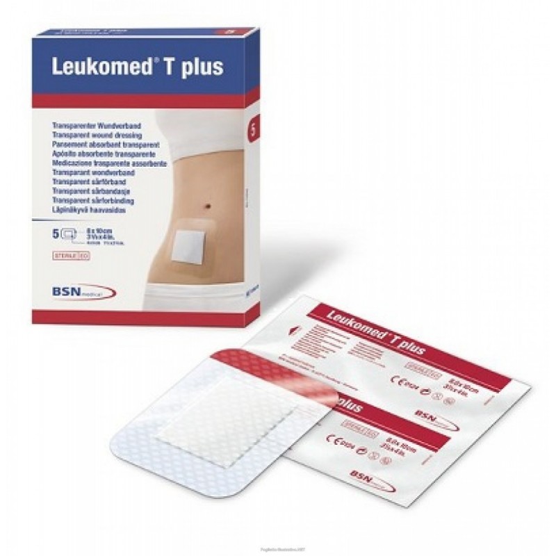 Essity Italy Leukomed T Plus Medicazione Post-operatoria Trasparente Impermeabile 10x25 Cm