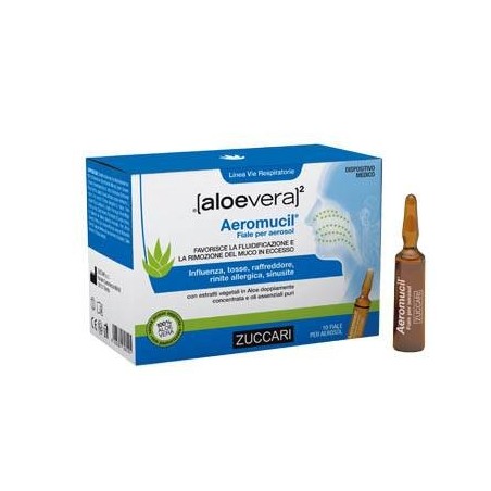 Zuccari Aloevera2 Aeromucil 10 Fiale 5 Ml