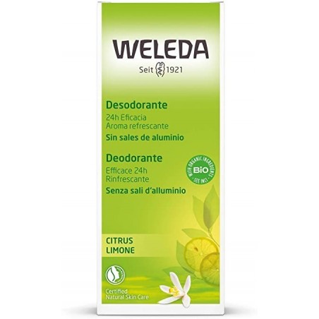 Weleda Italia Deodorante Spray Limone 100 Ml