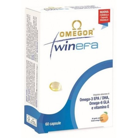 U. G. A. Nutraceuticals Omegor Twinefa 60 Capsule New