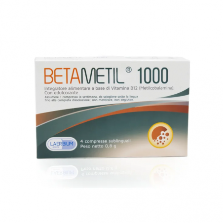 Laerbium Pharma Betametil 1000 4 Compresse Sublinguali