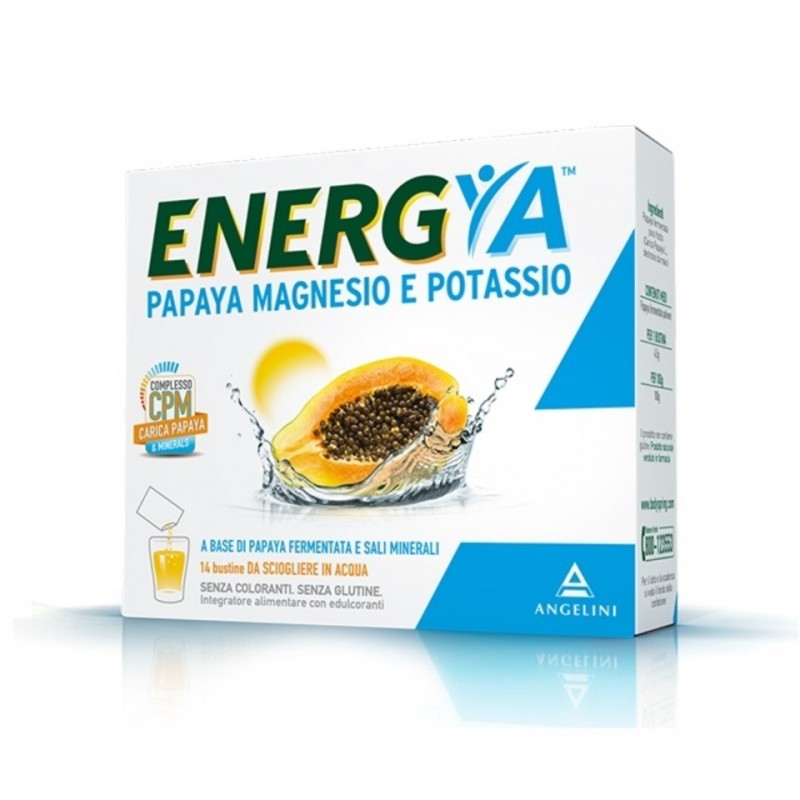 Energya Papaya Magnesio e Potassio 14 Bustine Angelini