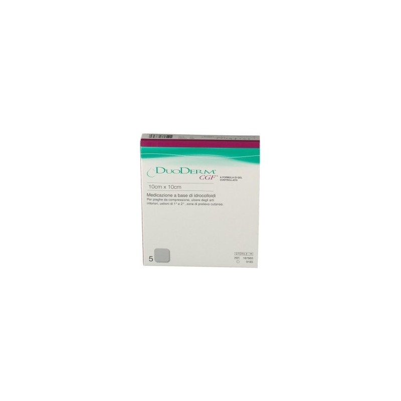 Convatec Italia Medicazione Con Idrocolloidi Sterile Senza Bordo Adesivo Duoderm Cgf 10x10cm 5 Pezzi