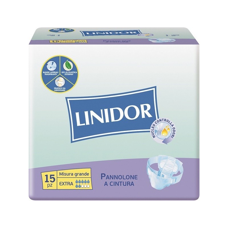 Fater Pannolone Linidor A Cintura Extra Misura Grande 15 Pezzi