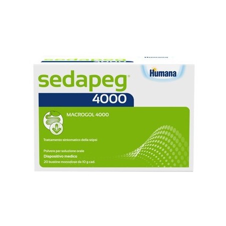 Humana Italia Sedapeg 4000 20 Bustine Monodose X 10g Humana