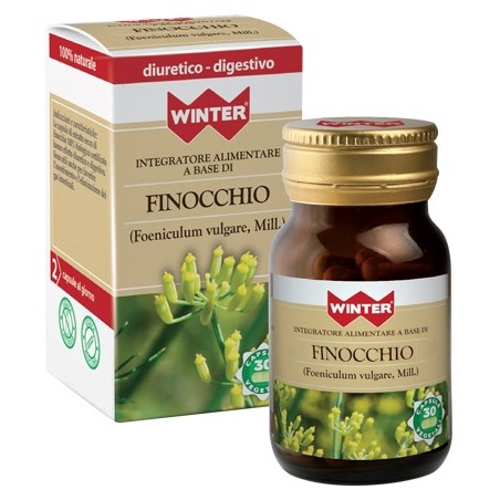 Winter Finocchio Bio Integratore Digestivo e per eliminazione dei gas intestinali 30 Capsule