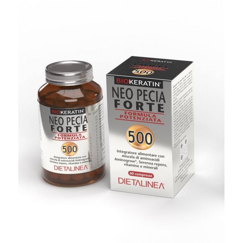 Biokeratin Neo Pecia Forte 500 Formula Potenziata Integratore Anticaduta Capelli 60 Compresse