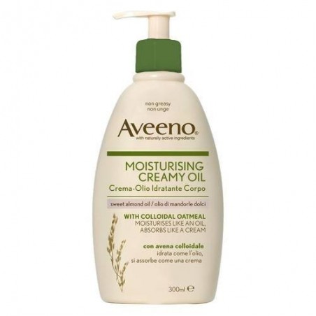 Johnson & Johnson Aveeno Pn Crema Olio Idratante Corpo 300 Ml