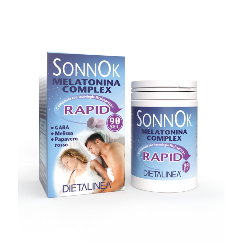 SonnOk Melatonina Complex Rapid Integratore per il Sonno 60 Compresse Dietalinea