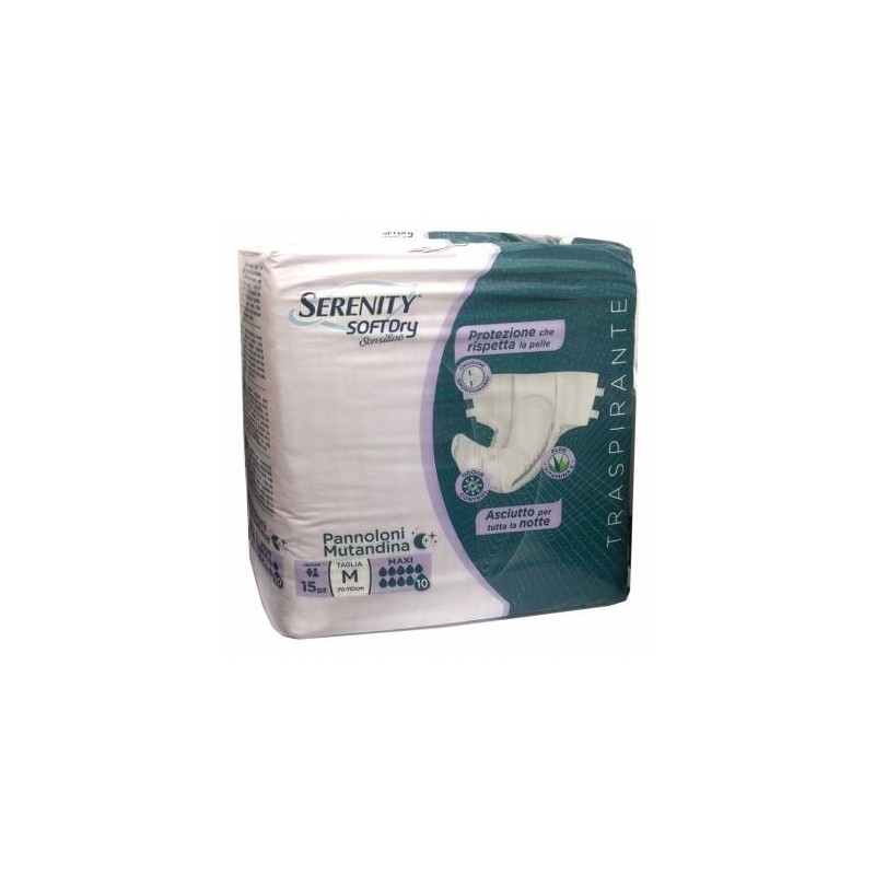 Pannolone Mutandina Serenity Sd Sensitive Maxi M 15 Pezzi