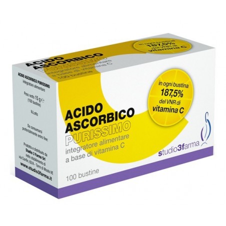 Studio 3 Farma Acido Ascorbico 100 Bustine