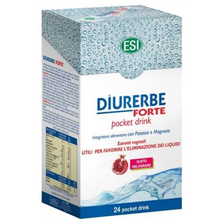 Esi Diurerbe Forte Pocket Drink Melograno 24 X 20 Ml