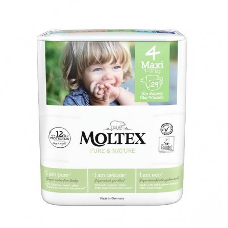 Ontex Pannolini Moltex Pure & Nature Maxi 7-14 Kg Taglia 4 29 Pezzi