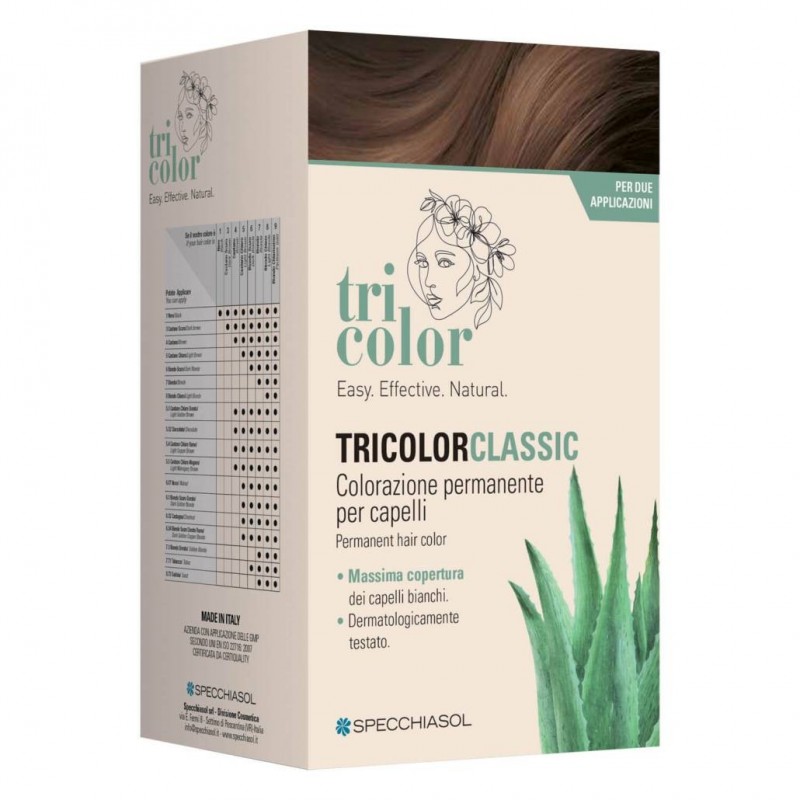 Specchiasol Tricolor Classic 5,3 Cacao 2 Tubi 50 Ml + 2 Shaker 50 Ml + 4 Bustine 8 Ml