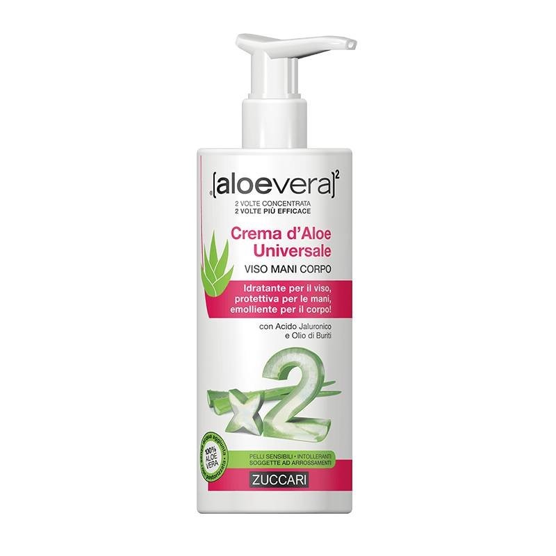 Zuccari Aloevera2 Crema D'aloe Universale Viso Mani E Corpo 300 Ml