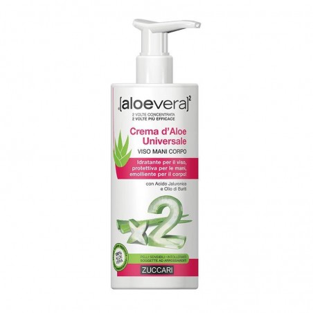 Zuccari Aloevera2 Crema D'aloe Universale Viso Mani E Corpo 300 Ml