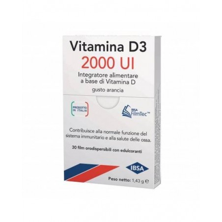 Ibsa Farmaceutici Italia Vitamina D3 Ibsa 2000 Ui 30 Film Orodispersibili