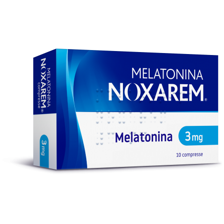 Vemedia Manufacturing B. V. Melatonina Noxarem 3 Mg Compresse Melatonina Noxarem 5 Mg Compresse Melatonina