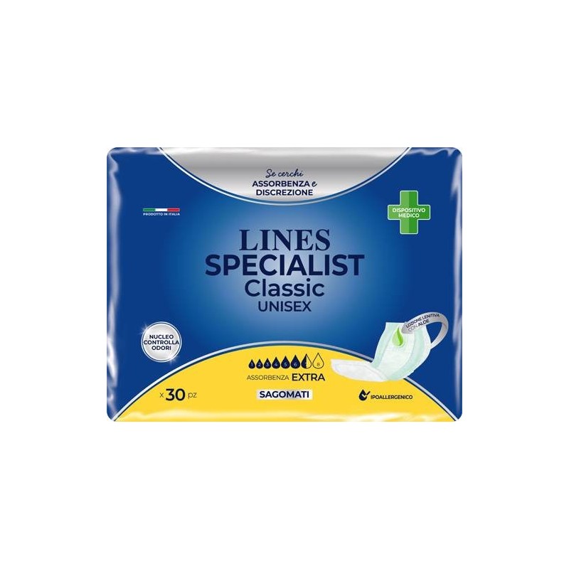 Fater Pannolone Lines Specialist Classic Sagomato Extra 30 Pezzi