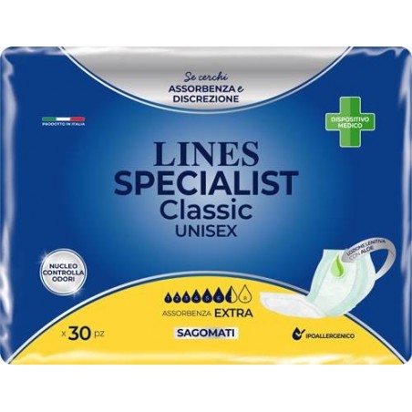 Fater Pannolone Lines Specialist Classic Sagomato Extra 30 Pezzi