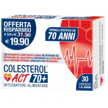 F&f Colesterol Act 70+ 30 Compresse