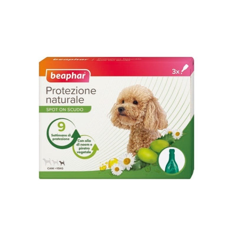 Beaphar B. V. Protezione Nat Spot On Cane Tp 3 Pipette Da 1 Ml