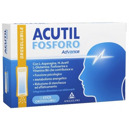 Angelini Acutil Fosforo Advance 12 Stick Orosolubili