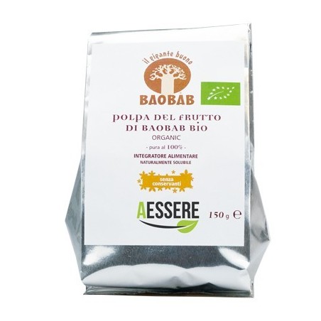 Baobab Ricarica Bio Integratore Antiossidante ricco di Vitamina C 150 g di Aessere