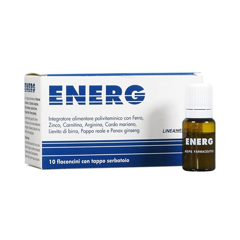 Agips Farmaceutici Energ 10 Flaconcini 10 Ml Con Tappo Serbatoio