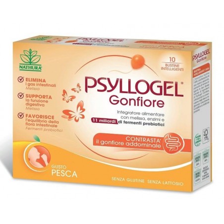 Giuliani Psyllogel Gonfiore Pesca 10 Bustine