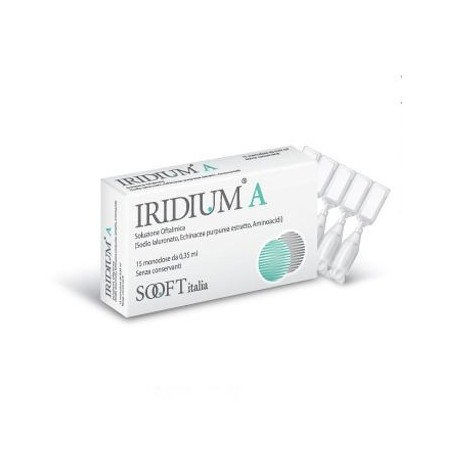 Fidia Farmaceutici Iridium A Monodose Gocce Oculari 15 Flaconcini 0,35 Ml