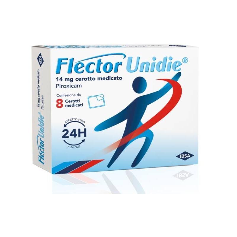 Flector Unidie 14 mg Piroxicam Farmaco Antidolorifico 8 Cerotti Medicati