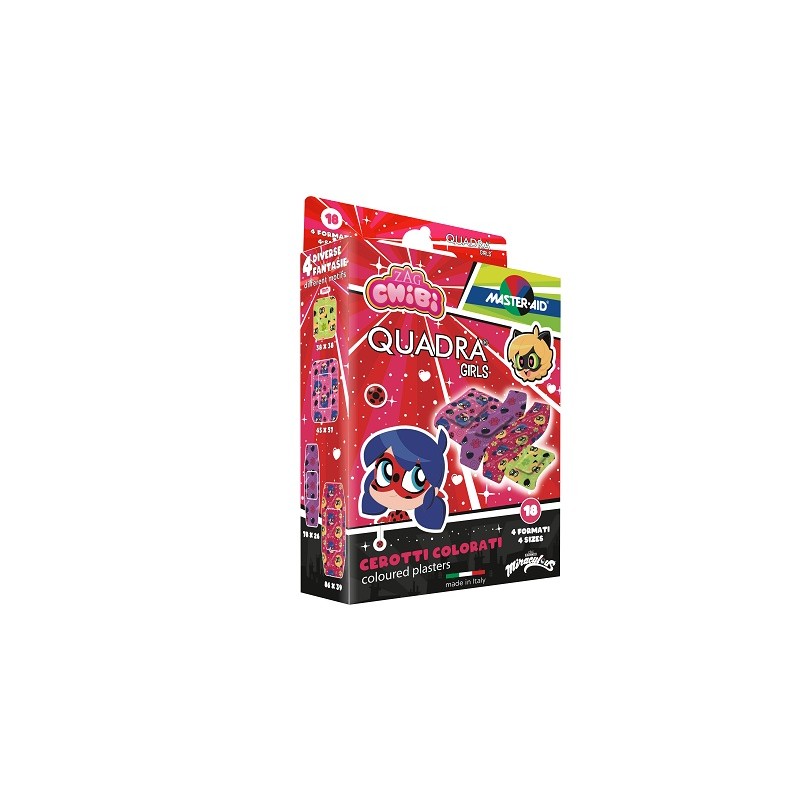 Pietrasanta Pharma Cerotto Master-aid Quadra Girls Lady Bug Assortiti 18 Pezzi