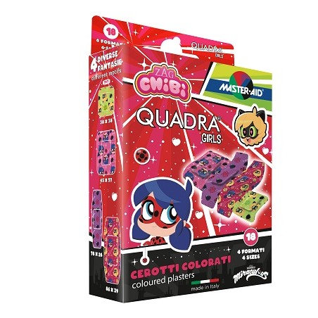 Pietrasanta Pharma Cerotto Master-aid Quadra Girls Lady Bug Assortiti 18 Pezzi